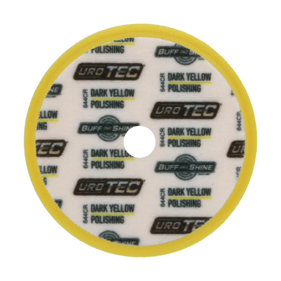 BUFF AND SHINE YELLOW URO-TEC LIGHT POLISHING PAD FOR LONG THROW DA PERFECT FOR YOUR FLEX OR RUPES