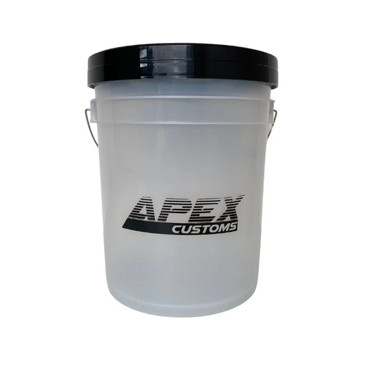 Apex Customs Clear Wash Bucket with Lid - 18L
